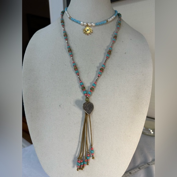 Two casual chic boho vibe necklaces - Picture 1 of 4